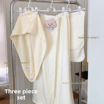 Medvilninis chalatas su krūtinės apsivynimu – greitas džiūvimas, unisex, sugeriantis, skirta rudens naudojimui