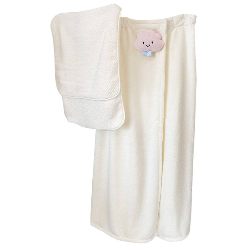 Medvilninis chalatas su krūtinės apsivynimu – greitas džiūvimas, unisex, sugeriantis, skirta rudens naudojimui