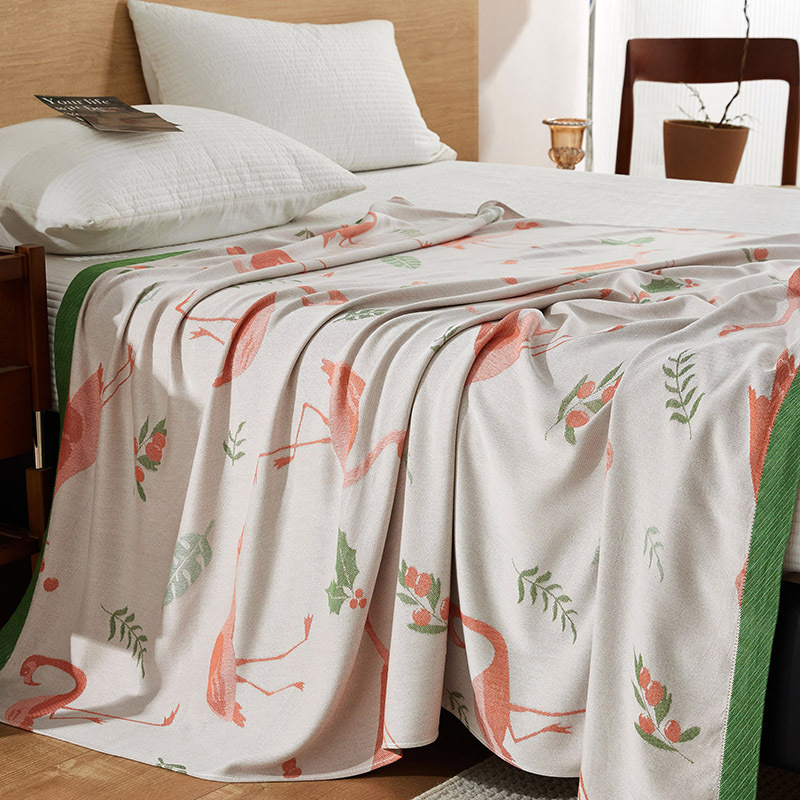 Bambuszrost takaró, 700 g, nyár, virágos mintázat