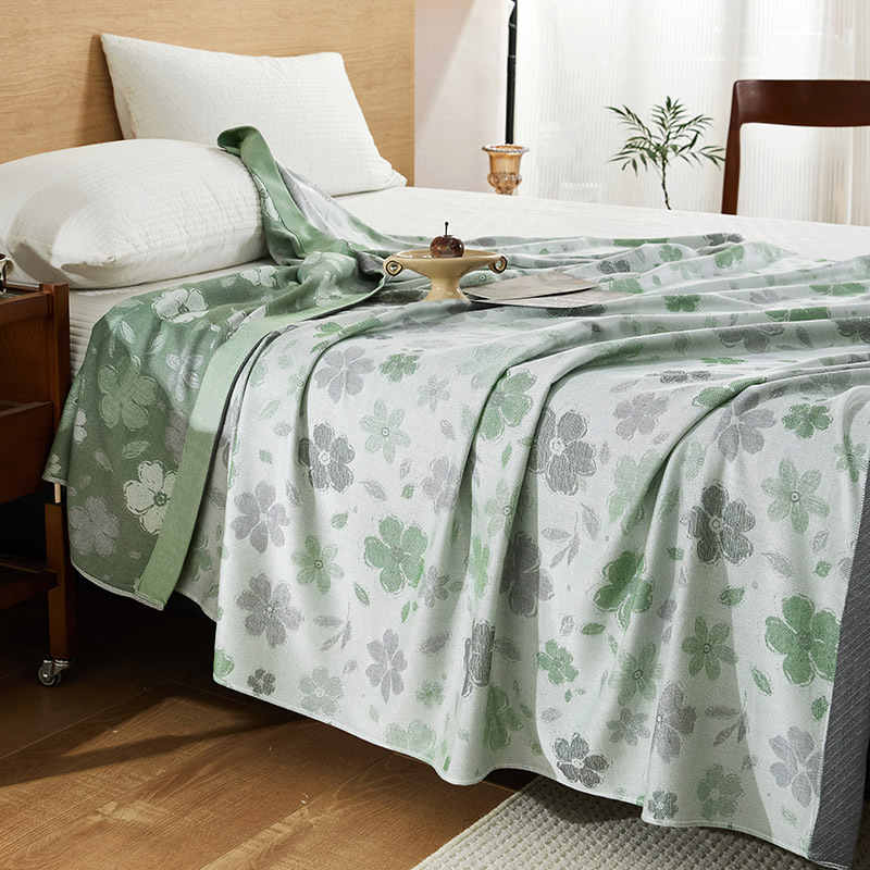 Bambuszrost takaró, 700 g, nyár, virágos mintázat