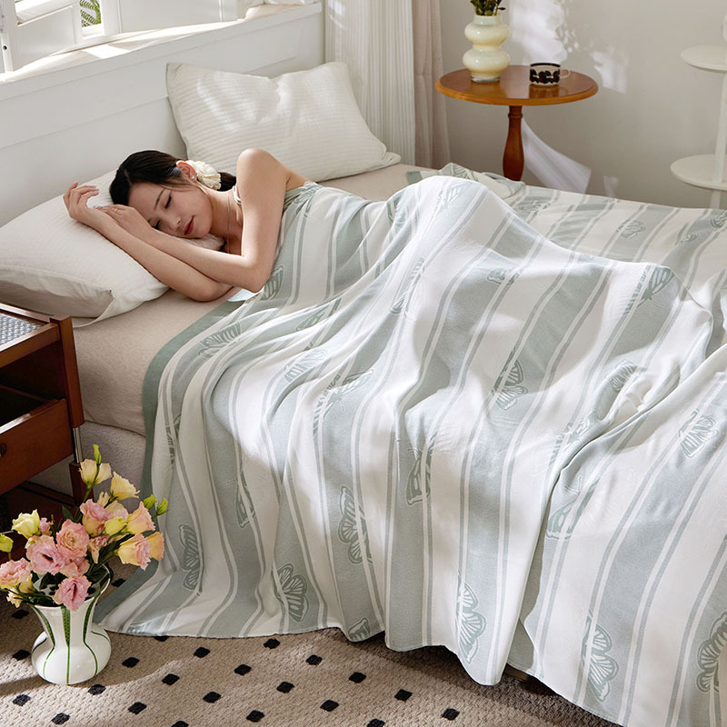 Bambuszrost takaró, 700 g, nyár, virágos mintázat