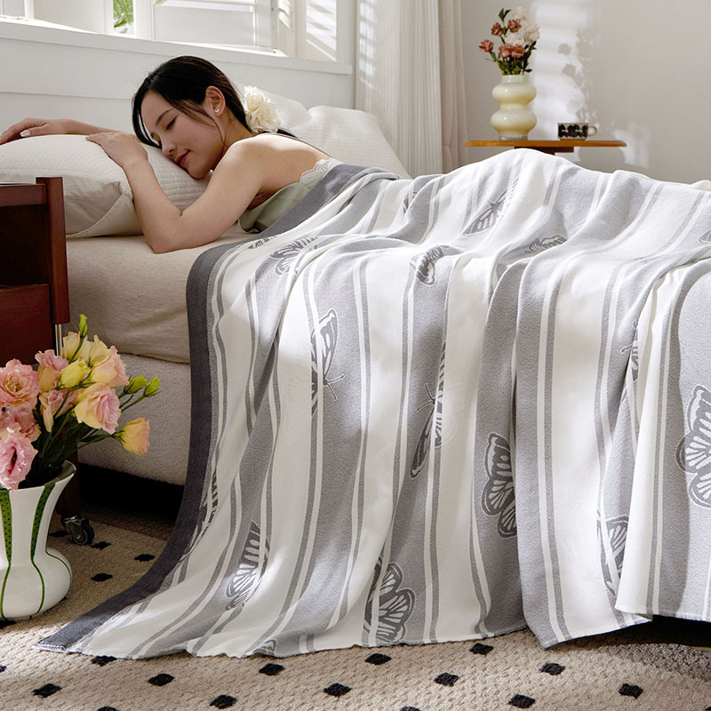 Bambuszrost takaró, 700 g, nyár, virágos mintázat