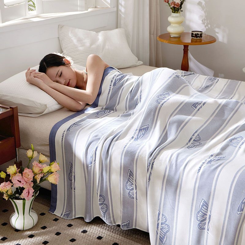 Bambuszrost takaró, 700 g, nyár, virágos mintázat