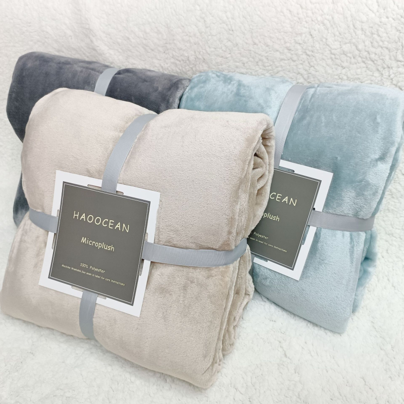 Lagana flanel deka za ljeto, jednolika veličina, tanka deka za odmor u uredu uz klima uređaj, koral fleece materijal