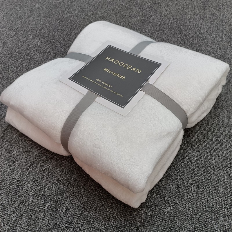 Lagana flanel deka za ljeto, jednolika veličina, tanka deka za odmor u uredu uz klima uređaj, koral fleece materijal