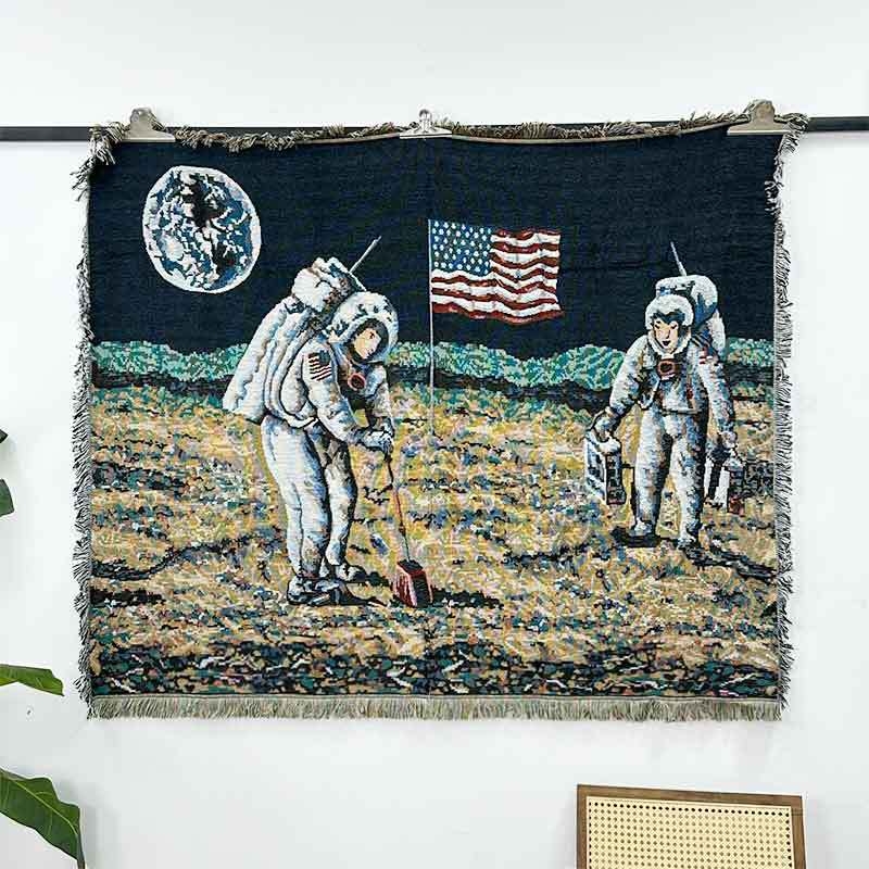 Nordijski stil dekorativna tapiserija za kauč - deka od poliestersko-bavlanske smjese, 800–999 g, uzorak s znakovima, prilagodljivo