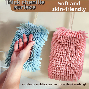 Chenille utierka na ruky, Scenery, 200 g+, 60 vlákien, zavesný dizajn