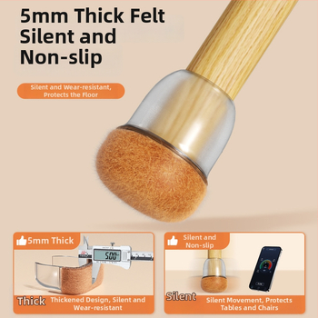 Kerek lábvédők székek és asztalok lábaira, zajcsökkentő, kopásálló, TPE anyagú, modern minimalista stílus