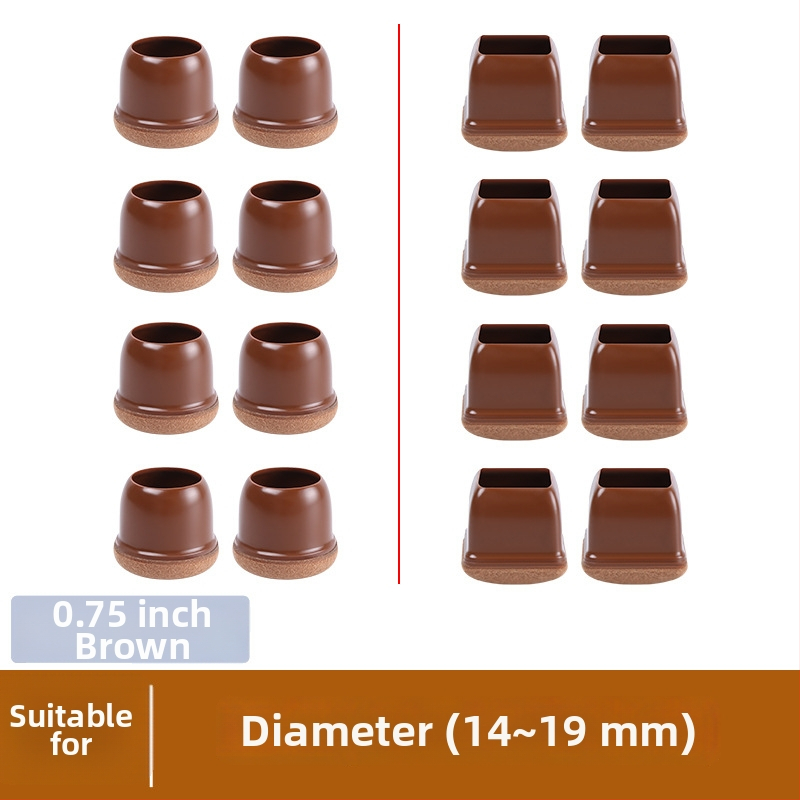 Kerek lábvédők székek és asztalok lábaira, zajcsökkentő, kopásálló, TPE anyagú, modern minimalista stílus