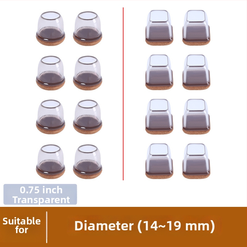 Kerek lábvédők székek és asztalok lábaira, zajcsökkentő, kopásálló, TPE anyagú, modern minimalista stílus