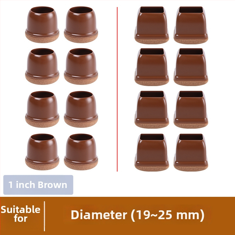 Kerek lábvédők székek és asztalok lábaira, zajcsökkentő, kopásálló, TPE anyagú, modern minimalista stílus