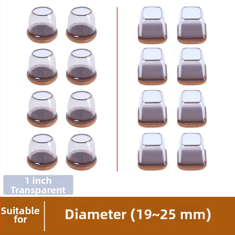 Kerek lábvédők székek és asztalok lábaira, zajcsökkentő, kopásálló, TPE anyagú, modern minimalista stílus
