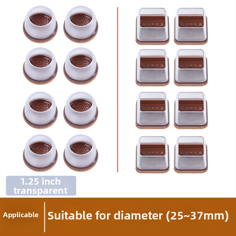 Kerek lábvédők székek és asztalok lábaira, zajcsökkentő, kopásálló, TPE anyagú, modern minimalista stílus