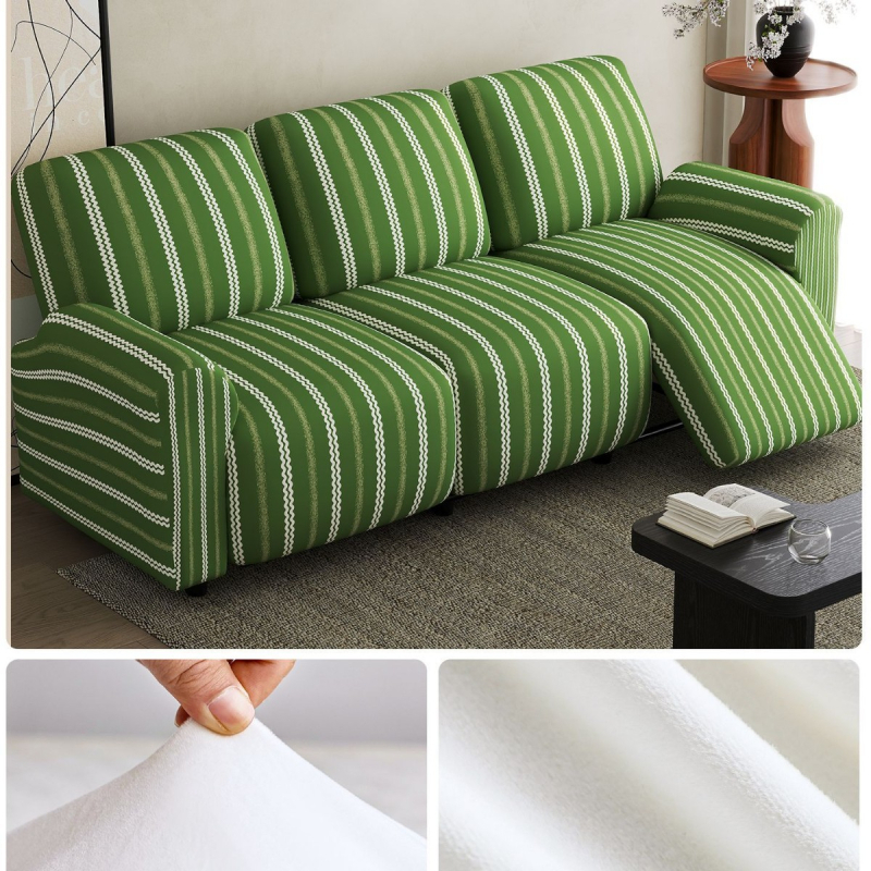 Kanapévédő huzat – Teljes körű védelem, csúszásmentes, ellenálló a macska karmolásával szemben, könnyed luxus érzet, magas minőség; Anyag: Silver Fox Velvet; Márka: So Lai; Alkalmas moduláris kanapéra; Mintázat: csíkok, rács, nyomtatott, kör; Stílus: könny