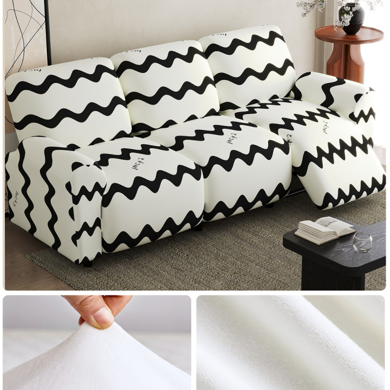 Kanapévédő huzat – Teljes körű védelem, csúszásmentes, ellenálló a macska karmolásával szemben, könnyed luxus érzet, magas minőség; Anyag: Silver Fox Velvet; Márka: So Lai; Alkalmas moduláris kanapéra; Mintázat: csíkok, rács, nyomtatott, kör; Stílus: könny