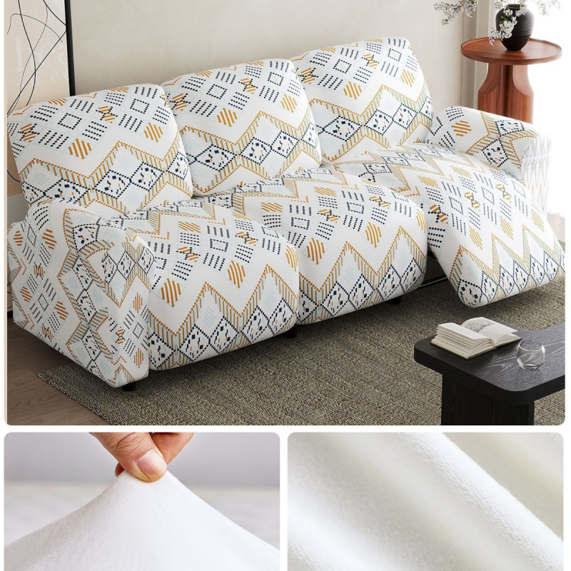 Kanapévédő huzat – Teljes körű védelem, csúszásmentes, ellenálló a macska karmolásával szemben, könnyed luxus érzet, magas minőség; Anyag: Silver Fox Velvet; Márka: So Lai; Alkalmas moduláris kanapéra; Mintázat: csíkok, rács, nyomtatott, kör; Stílus: könny