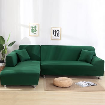 L alakú egyszínű kanapéhuzat, teljes lefedés, chaise-stílus, kompatibilis kombinált kanapéhoz; anyag: kémiai rost; fő összetevő tartalom: 95%