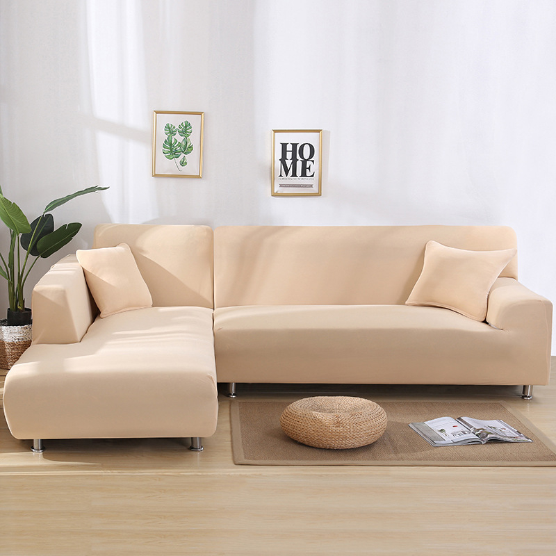 L alakú egyszínű kanapéhuzat, teljes lefedés, chaise-stílus, kompatibilis kombinált kanapéhoz; anyag: kémiai rost; fő összetevő tartalom: 95%