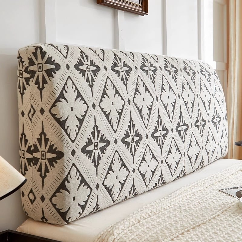 Navlaka za noćni pano kreveta, jacquard baršun, univerzalna prilagodljivost, zaštita naslona, zaštita od prašine, Wan'erfang, Ins stil