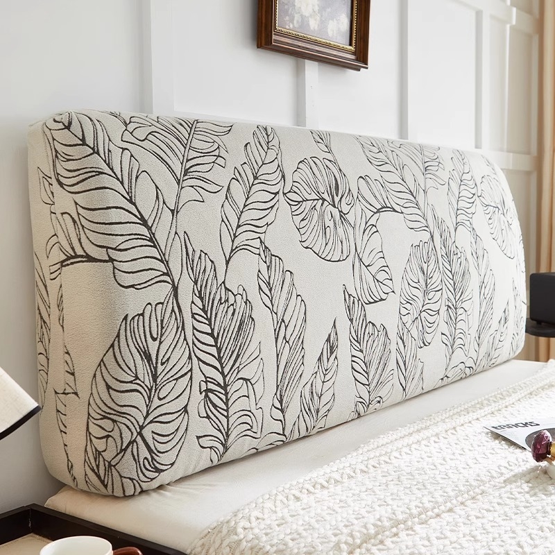 Navlaka za noćni pano kreveta, jacquard baršun, univerzalna prilagodljivost, zaštita naslona, zaštita od prašine, Wan'erfang, Ins stil