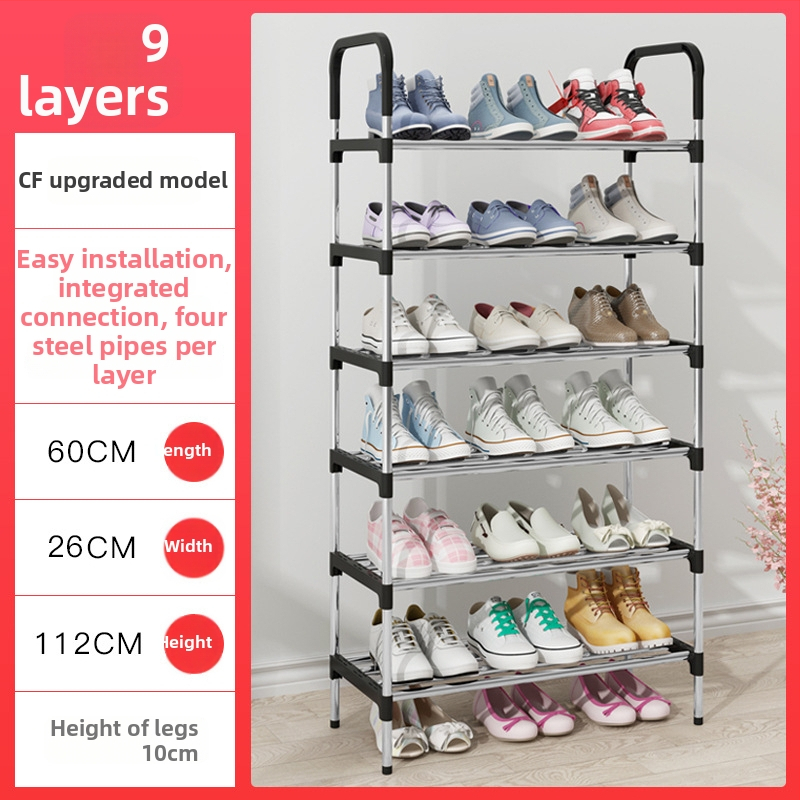 Batų stovas, metalinis, modulinis nuo dviejų iki septynių sluoksnių, modelis XXJ, prekės ženklas Yaruifan, šiuolaikiško minimalistinio stiliaus