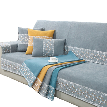 Chenille kanapéhuzat, univerzális illeszkedés, minimalist stílus