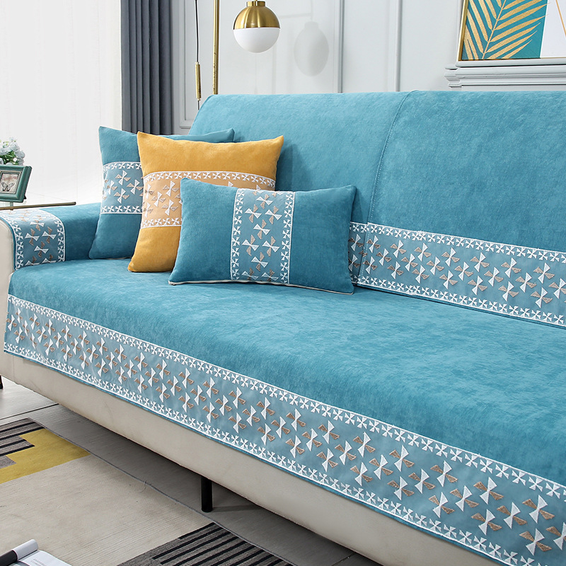 Chenille kanapéhuzat, univerzális illeszkedés, minimalist stílus