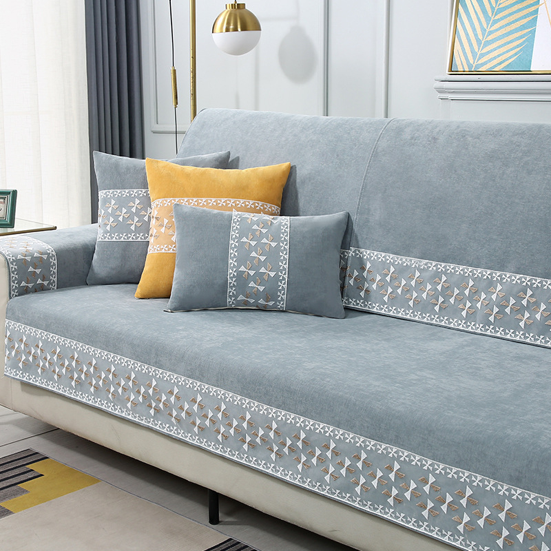 Chenille kanapéhuzat, univerzális illeszkedés, minimalist stílus