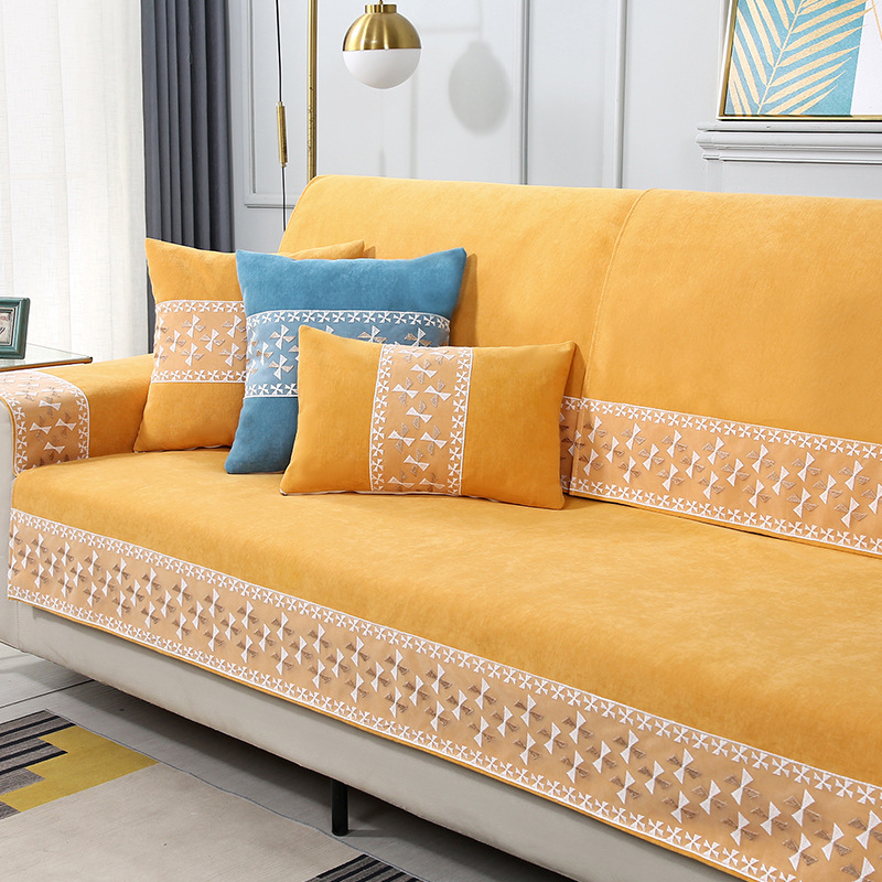 Chenille kanapéhuzat, univerzális illeszkedés, minimalist stílus