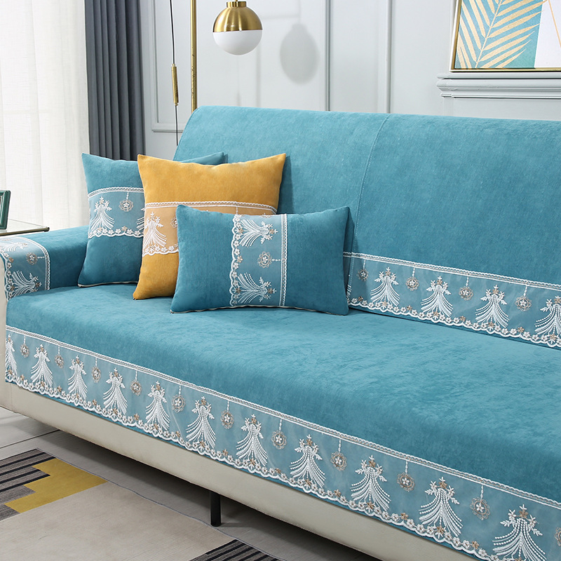 Chenille kanapéhuzat, univerzális illeszkedés, minimalist stílus