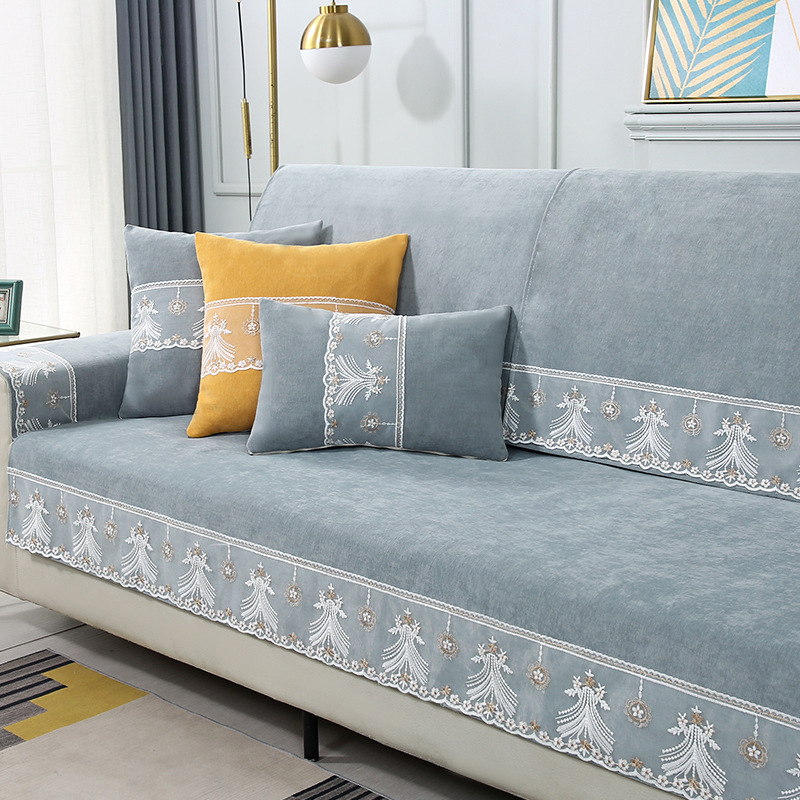 Chenille kanapéhuzat, univerzális illeszkedés, minimalist stílus