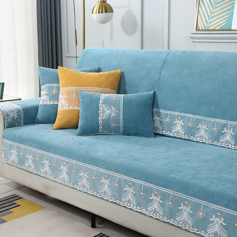 Chenille kanapéhuzat, univerzális illeszkedés, minimalist stílus