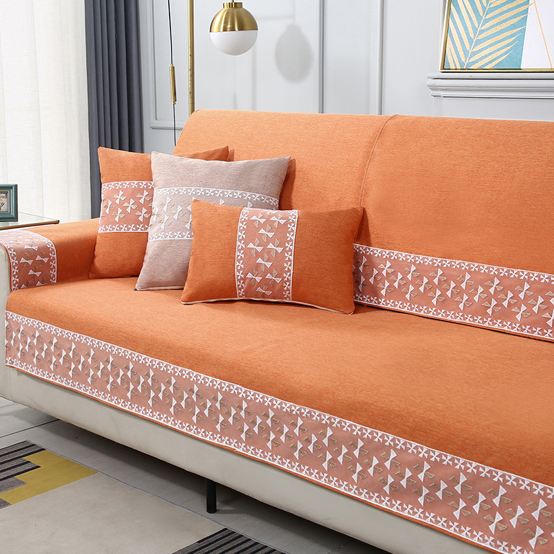 Chenille kanapéhuzat, univerzális illeszkedés, minimalist stílus