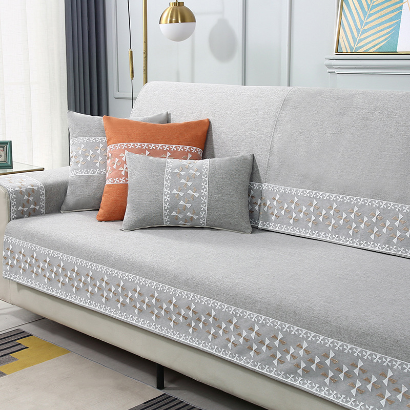 Chenille kanapéhuzat, univerzális illeszkedés, minimalist stílus