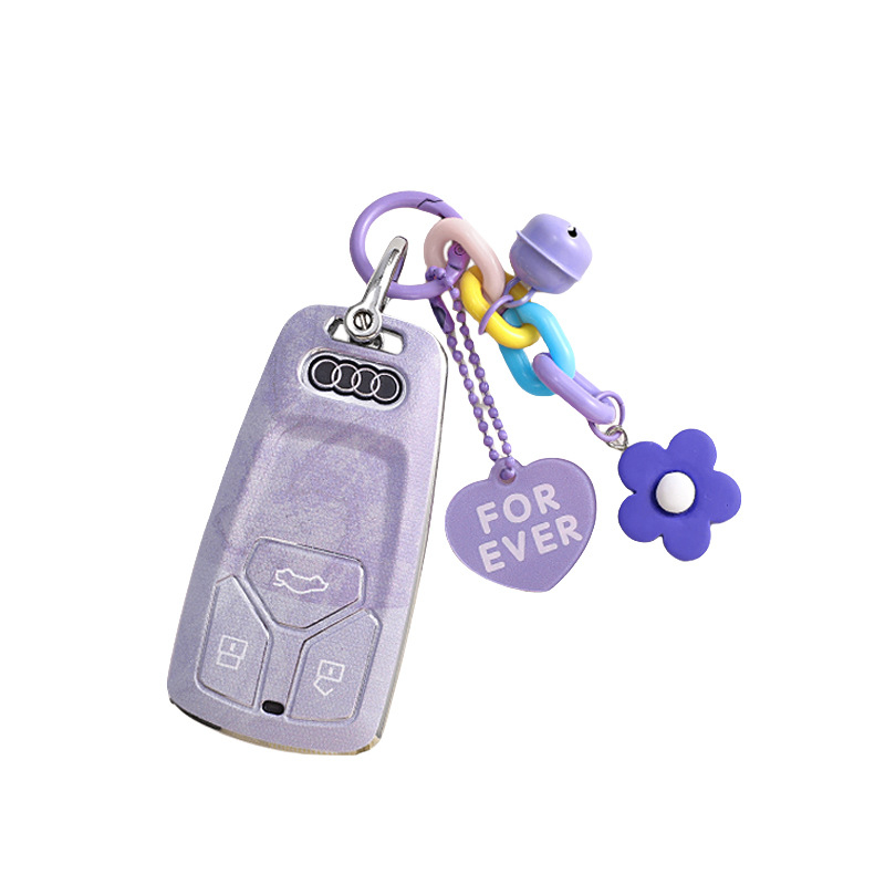 Audi atslēgas TPU korpuss, saderīgs ar A6L/A4L/Q5L/A3/Q3/A7L/Q2L/Q7/A5, pielāgojams, augstas klases kvalitāte