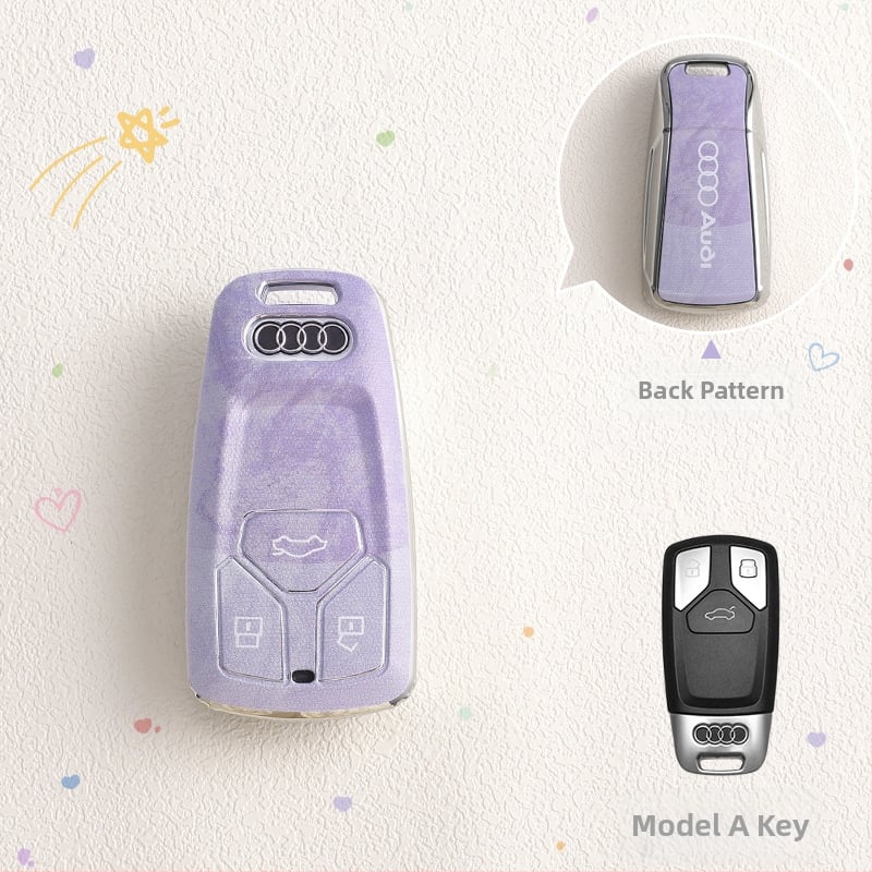 Audi atslēgas TPU korpuss, saderīgs ar A6L/A4L/Q5L/A3/Q3/A7L/Q2L/Q7/A5, pielāgojams, augstas klases kvalitāte