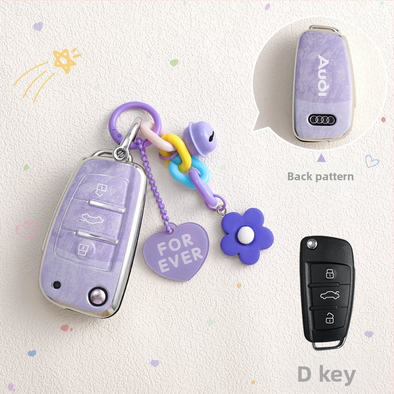 Audi atslēgas TPU korpuss, saderīgs ar A6L/A4L/Q5L/A3/Q3/A7L/Q2L/Q7/A5, pielāgojams, augstas klases kvalitāte