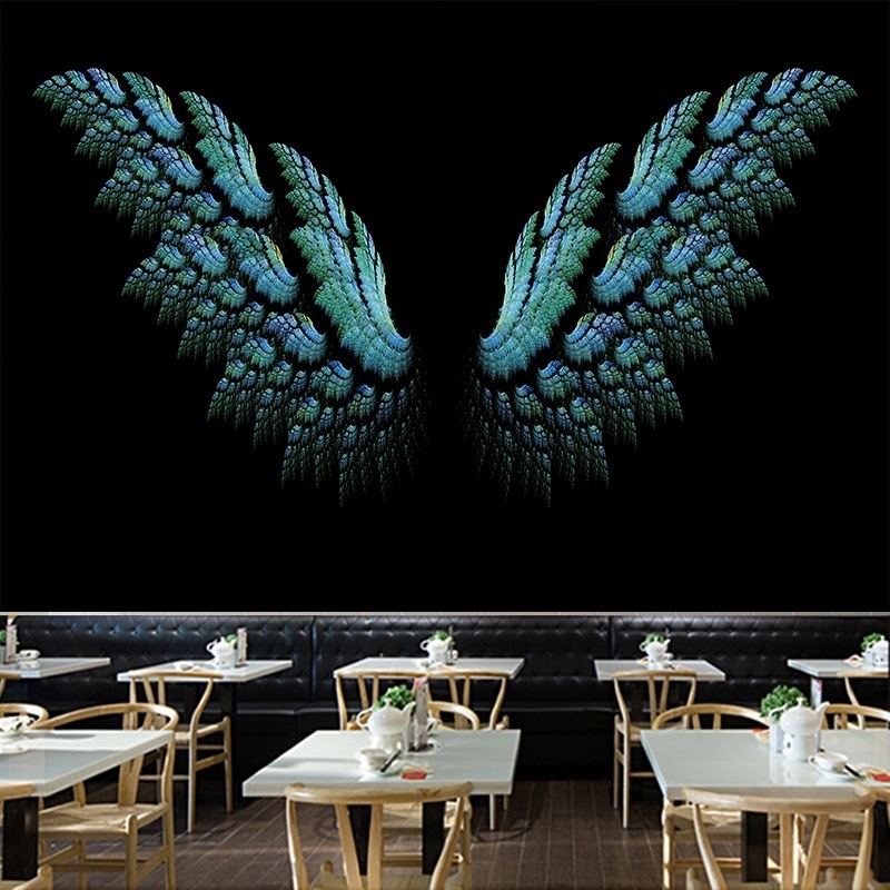 Гобелен с ангелски крила – плюшена тъкан, найлон 30–40% като основен компонент, 30–40% като подкомпонент, модел: Карикатури/Аниме