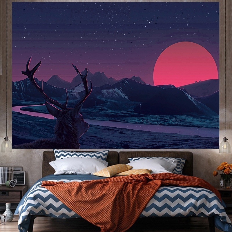 Гобелен с ангелски крила – плюшена тъкан, найлон 30–40% като основен компонент, 30–40% като подкомпонент, модел: Карикатури/Аниме