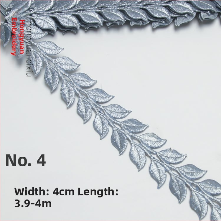 Бродирана дантела за костюми – прежда за бродиране, модел на древни костюми, подходяща за шапки, дрехи и домашен декор