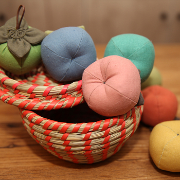 Patchwork lutka privjesak — pastoralni stil, Lu vez, uzorak cvijeće/trava/lišće, DIY kit za križni šav