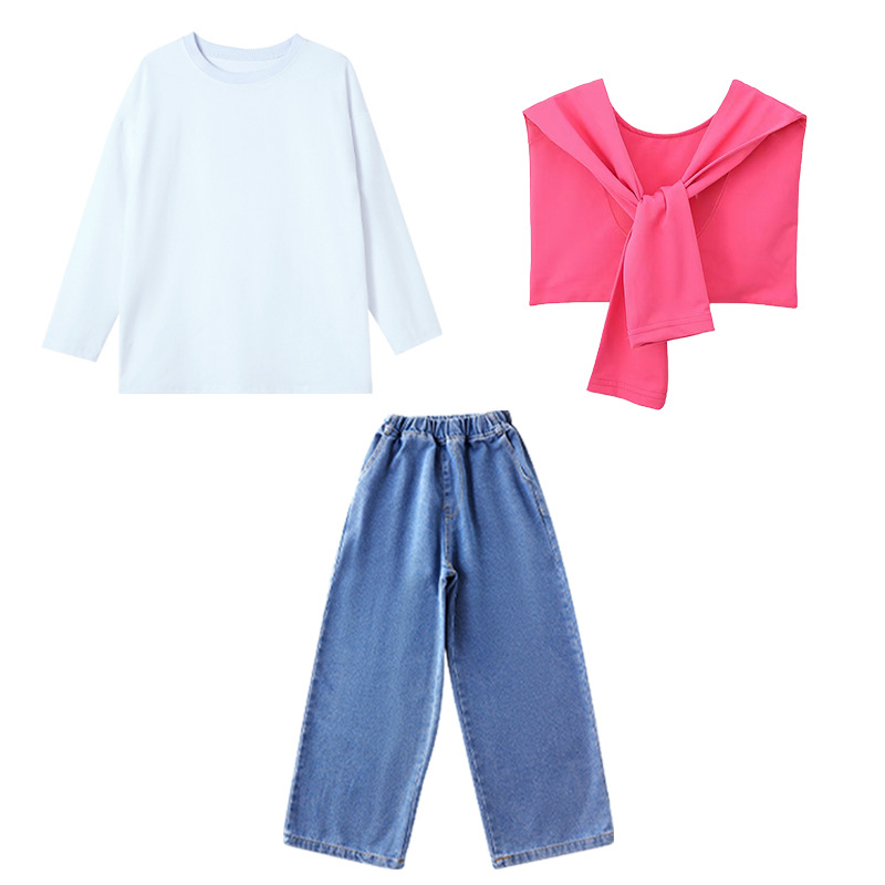 Vaikų hiphopo pasirodymo apranga, 100% medvilnė, rudens sezonui, vaikams nuo 8 metų