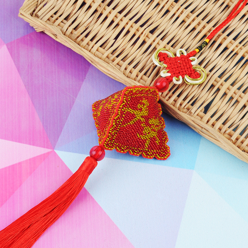 Kit za križićno šivanje s perlicama na platnu 14CT, plastična ploča, uzorak svečano, brend Green phoenix