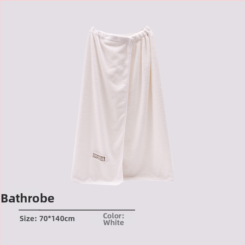 Suaugusiųjų moterų koralinis fliso chalatas, sagties užsegimas, dėvimas kaip rankšluostis, greitai džiūstanti plaukų kepurė