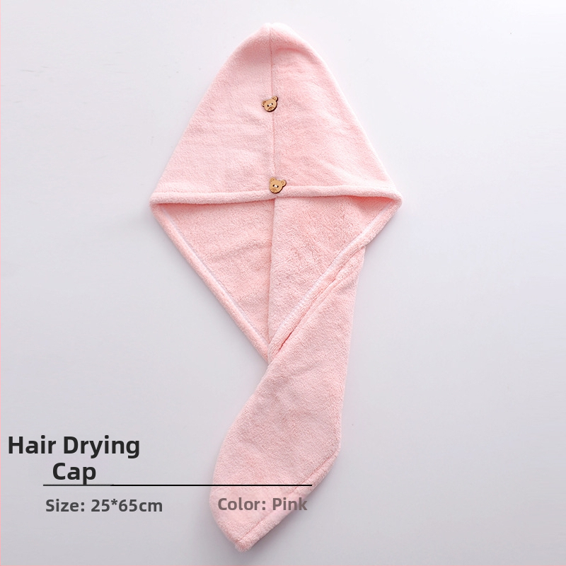 Suaugusiųjų moterų koralinis fliso chalatas, sagties užsegimas, dėvimas kaip rankšluostis, greitai džiūstanti plaukų kepurė