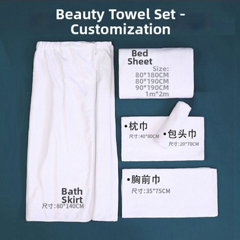 Szépségszalon Mikroszálas törölközők, 400 gsm - 150D kevert fonal, sík szövés, puha, nedvszívó, szöszmentes