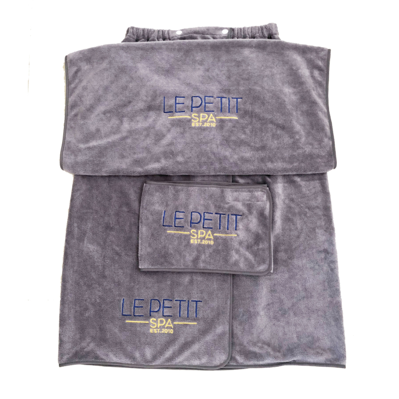 Szépségszalon Mikroszálas törölközők, 400 gsm - 150D kevert fonal, sík szövés, puha, nedvszívó, szöszmentes