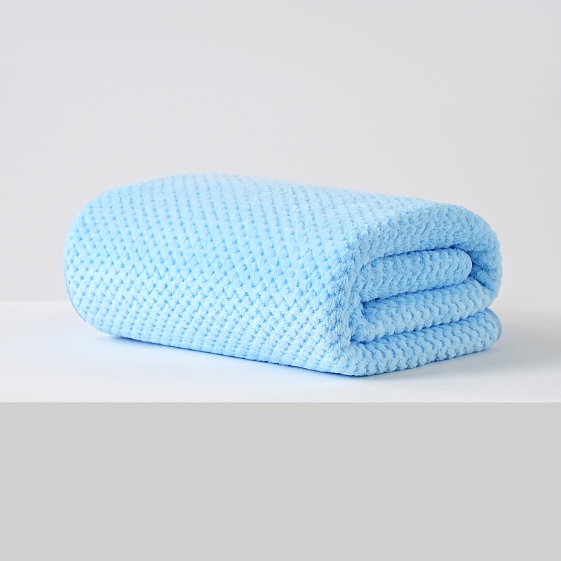 Set ručnika za kupanje i plažu – Coral fleece, 200–300 g, Warp-Knitted Pineapple Plaid Wrap, 19 niti, Plain Weave, Mogući izvezeni logo