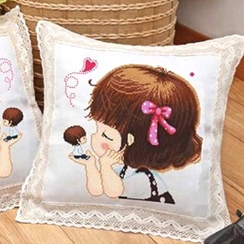 Krusta šuvju spilvens – komplekts ar kokvilnas šuvumu, karikatūras raksts, dzīvojamajai istabai, guļamistabai un studiju telpai