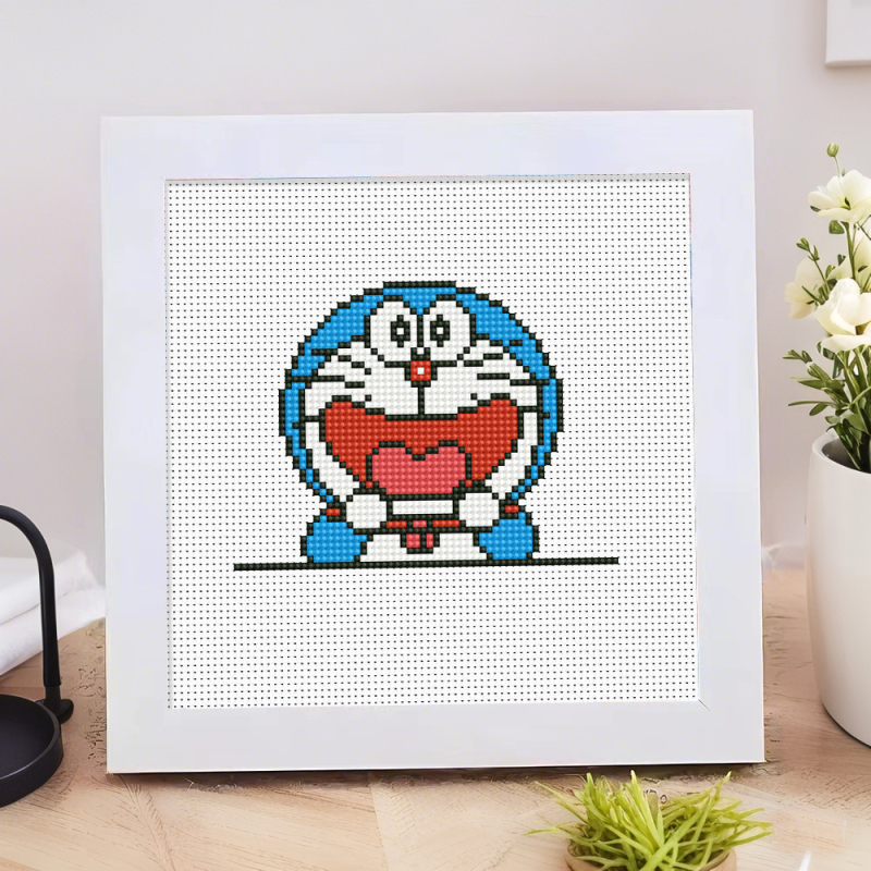 Dječji kit za križni šav s likovima Shin-Chan, Strawberry Bear i Pikachu – DIY za početnike